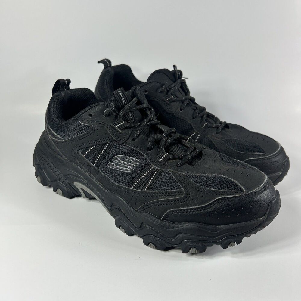 Skechers Stamina AT WIDE Mens Size 8.5 Sneakers Black Shoes